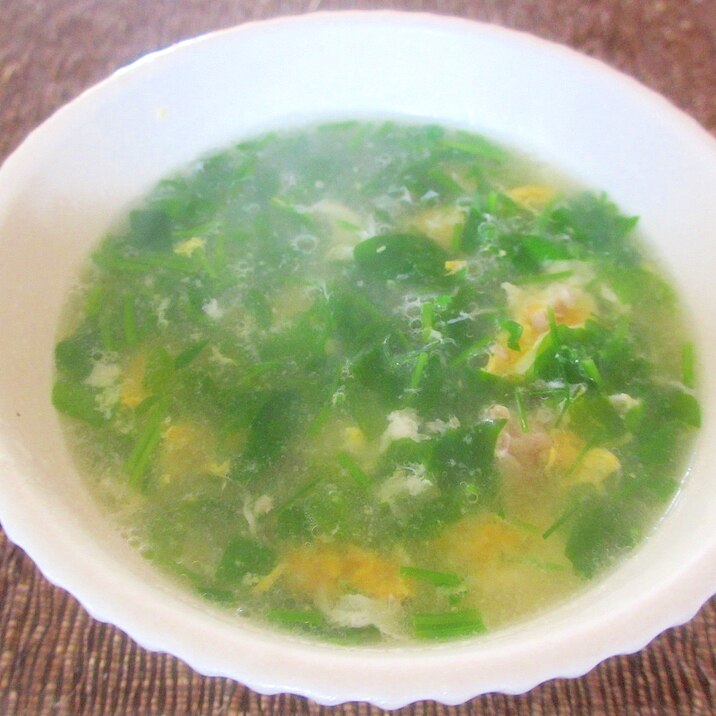 豆苗と豚肉のにんにく風味卵スープ レシピ 作り方 By Mococo05 楽天レシピ 豆苗と豚肉のにんにく風味卵スープ レシピ 作り方 By Mococo05 楽天レシピ
